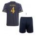 Maillot de foot Real Madrid David Alaba #4 Extérieur vêtements enfant 2023-24 Manches Courtes (+ pantalon court)